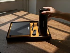 Monolith Artisan Trio Personalized Matte Black Executive Gift Set By Craft Vega