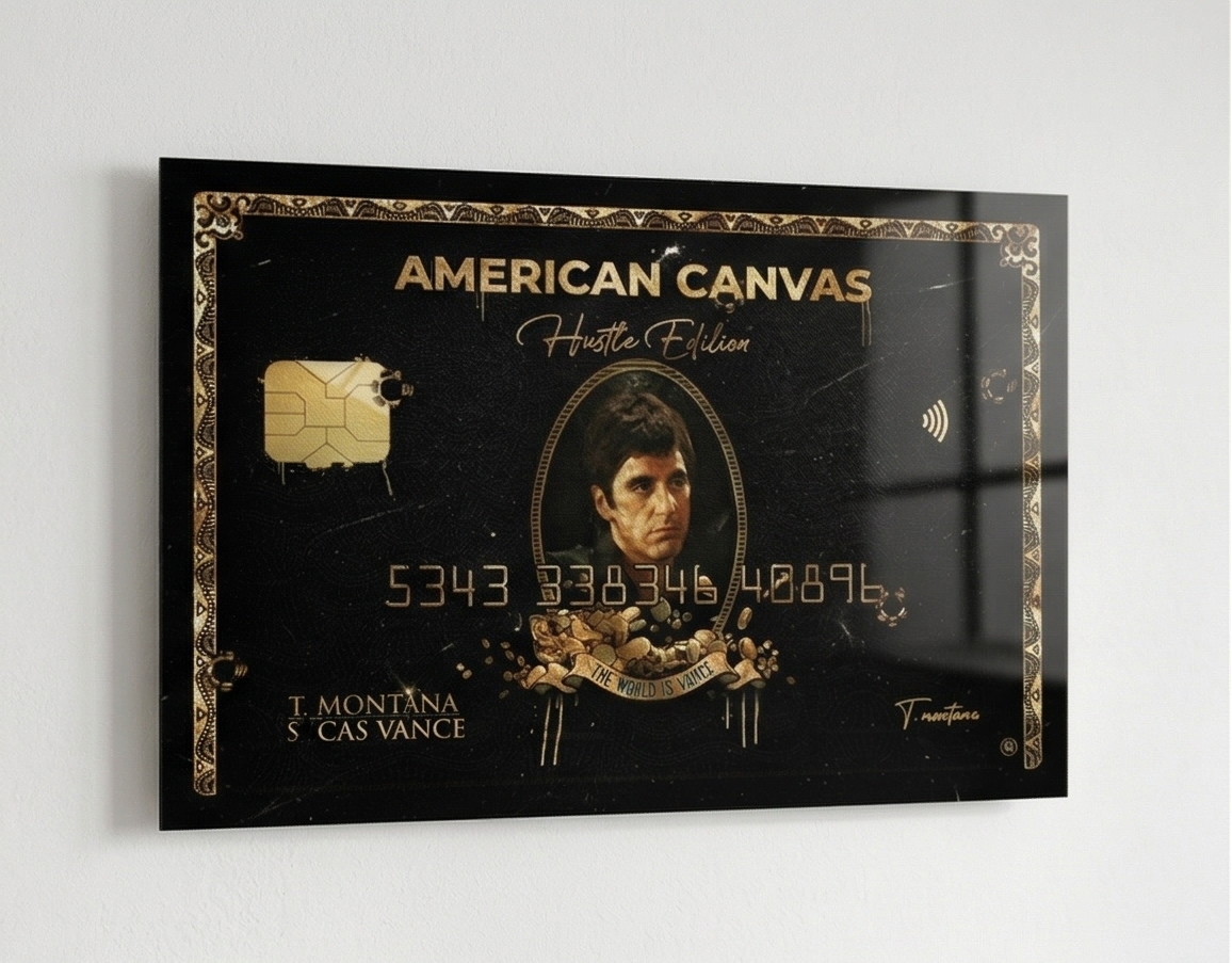 Personalised - Scarface Card Metal Poster By Craft Vega Gold Edition