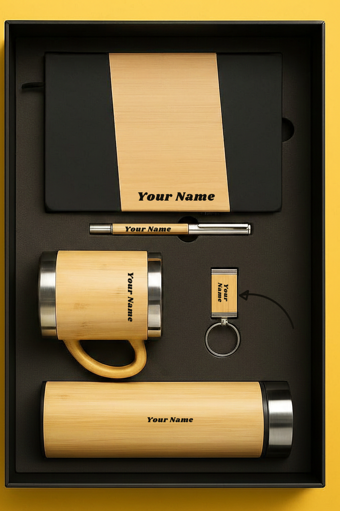 Bamboo Personalized Eco-Luxury Executive Set By Craft Vega