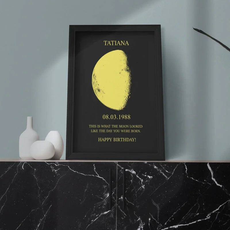 Personalized Moon Print Gift for Couples By Craft Vega