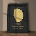 Personalized Moon Print Gift for Couples By Craft Vega