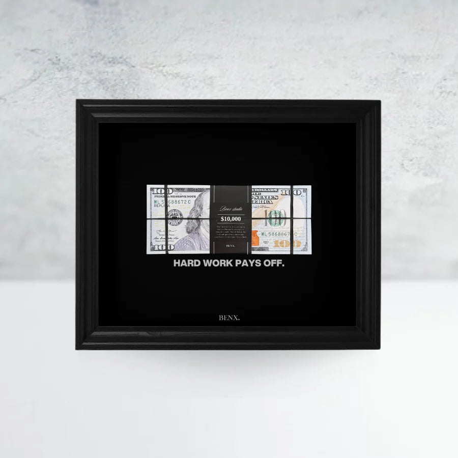 HARD WORK PAYS OFF FRAME BY CRAFT VEGA