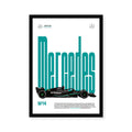 Mercedes W14 Race Car A4 Wall Poster Framed By Craft Vega 