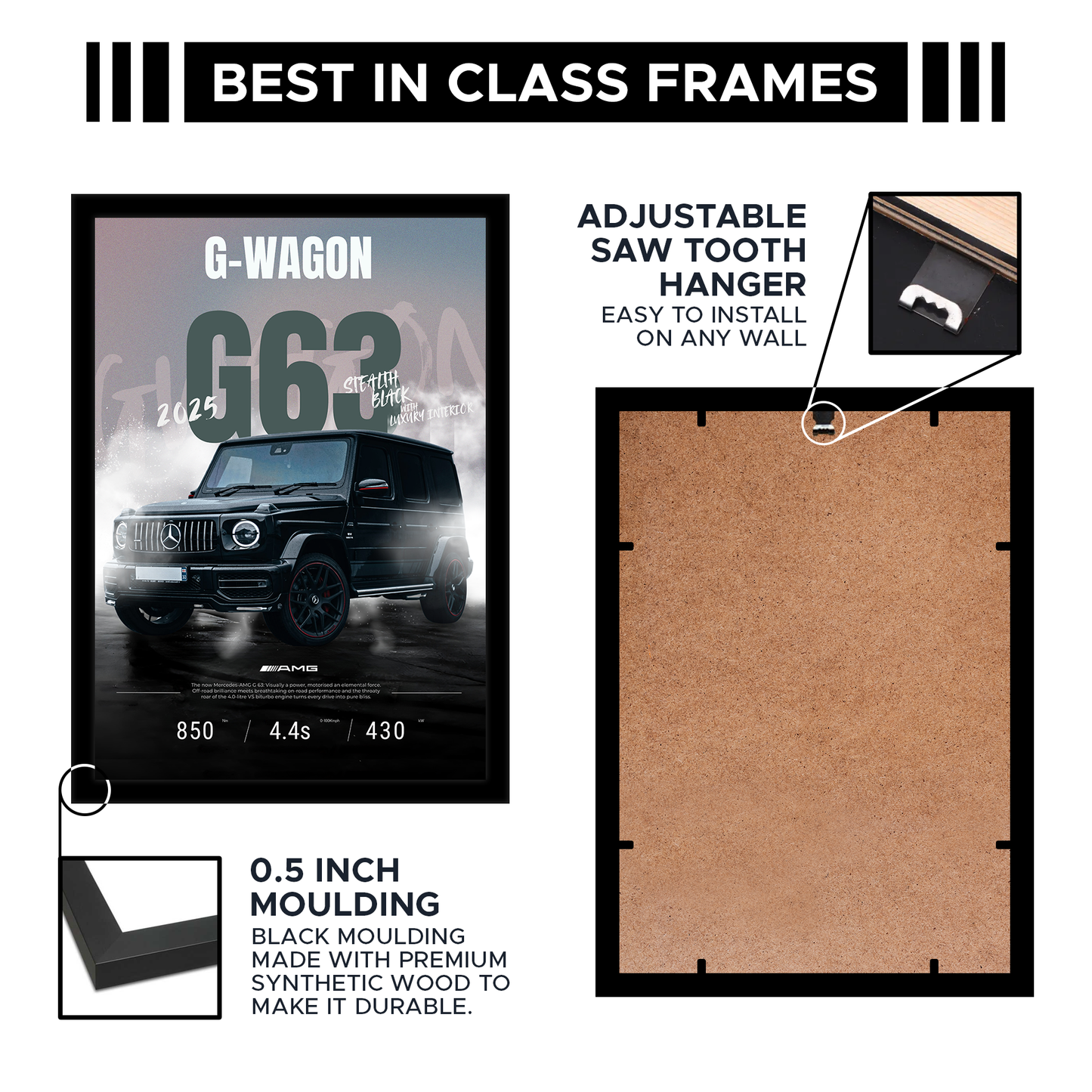 German Car A4 Framed Poster By Craft Vega