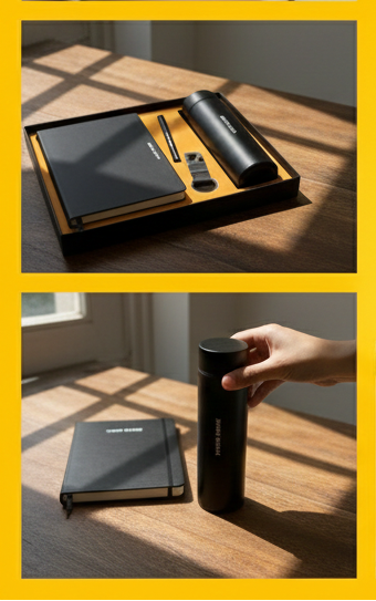 Monolith Artisan Trio Personalized Matte Black Executive Gift Set By Craft Vega
