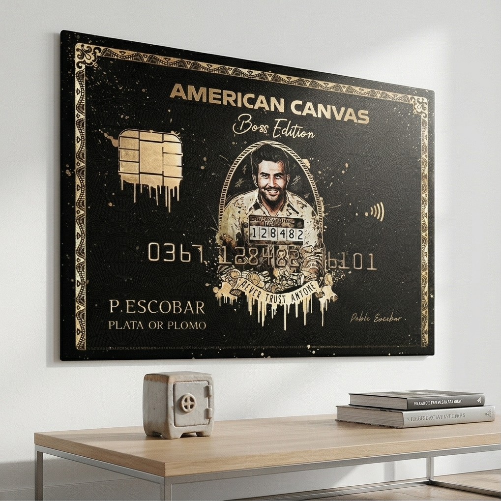 Personalised - Pablo Escobar Boss Card Metal Poster By Craft Vega