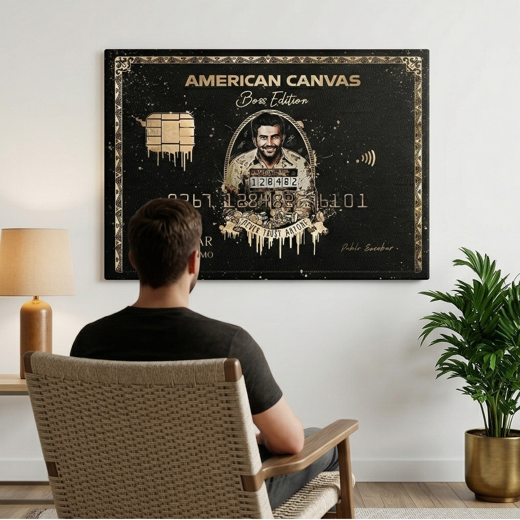 Personalised - Pablo Escobar Boss Card Metal Poster By Craft Vega