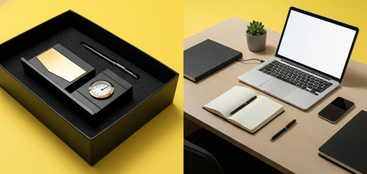 Sovereign Personalized Luxury Executive Set with Analog Clock By Craft Vega