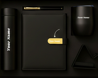 The Executive Legacy Suite Personalized Matte Black Luxury Gift Set By Craft Vega