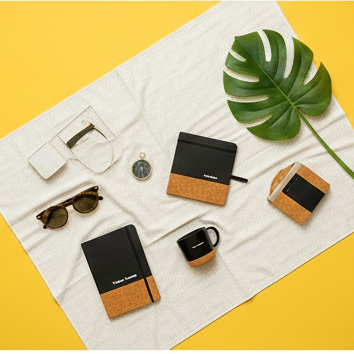 Heritage Obsidian & Cork Gift Suite Personalized Luxury Executive Set By Craft Vega