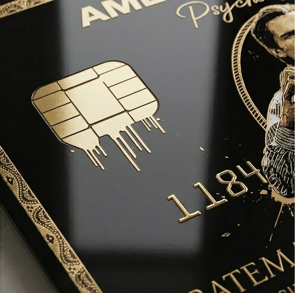 Personalised - Patrick Bateman 'Psycho Edition' Metal Poster By Craft Vega Gold Edition
