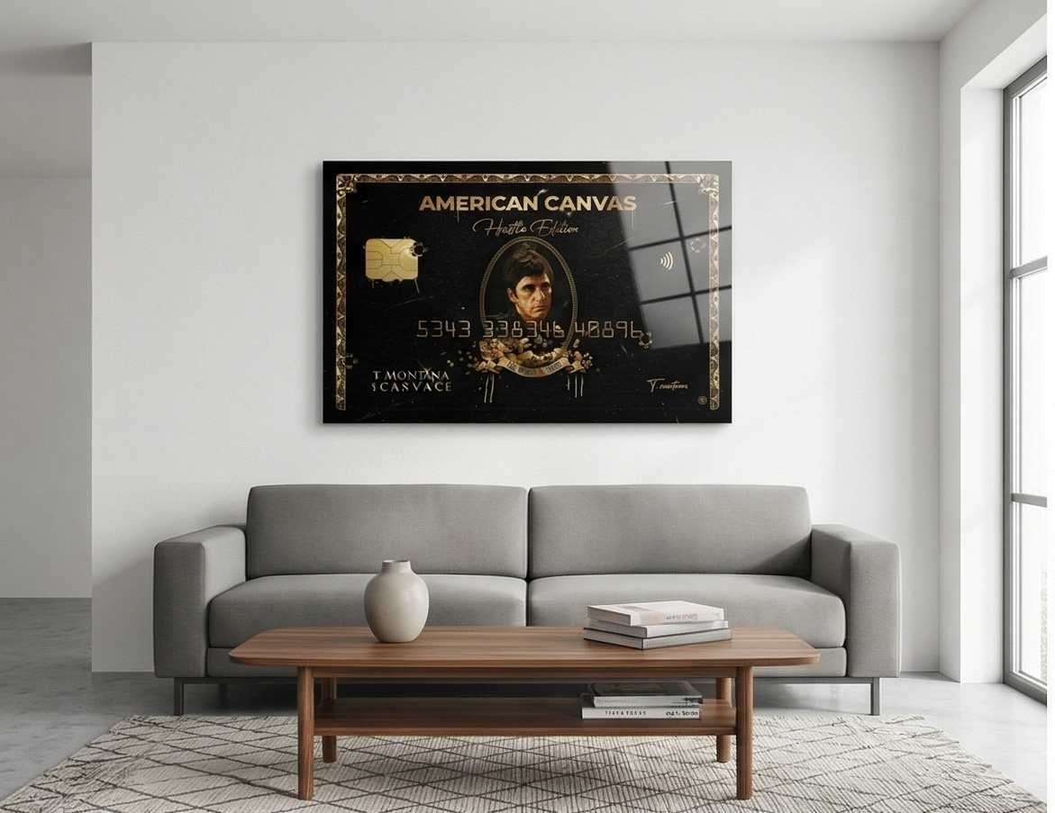 Personalised - Scarface Card Metal Poster By Craft Vega Gold Edition