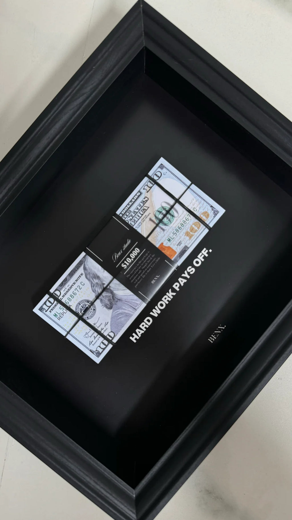 HARD WORK PAYS OFF FRAME BY CRAFT VEGA