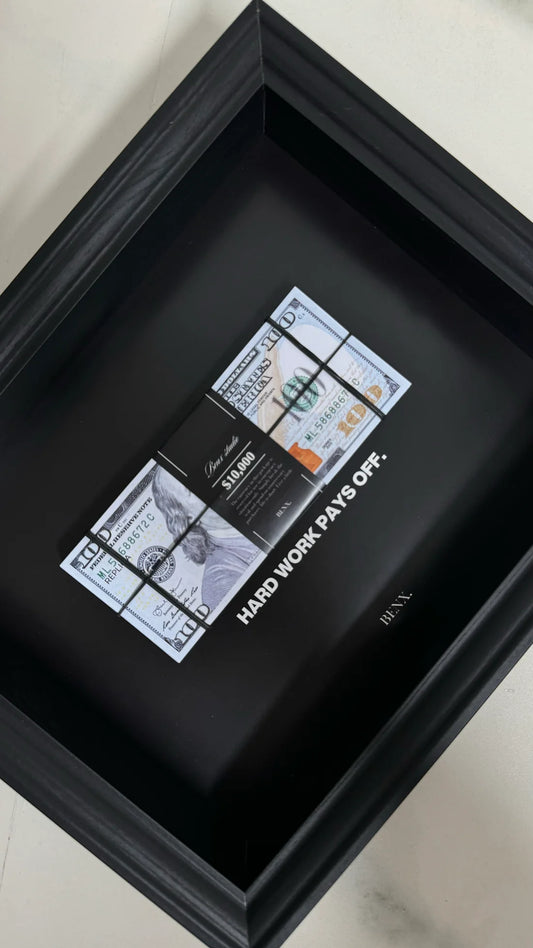 HARD WORK PAYS OFF FRAME BY CRAFT VEGA