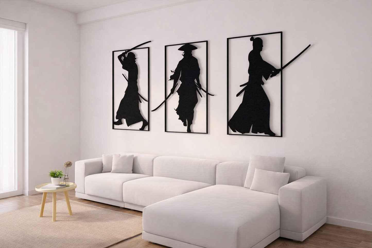 Samurai Wall Art for Game Room & Man Cave By Craft Vega