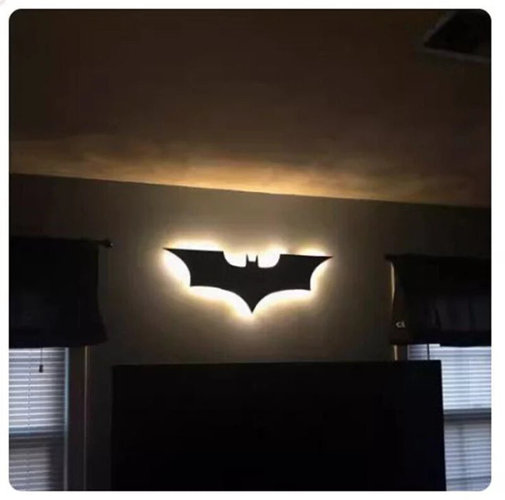 Dark Knight Backlit Batman Logo LED Wall Art By Craft Vega