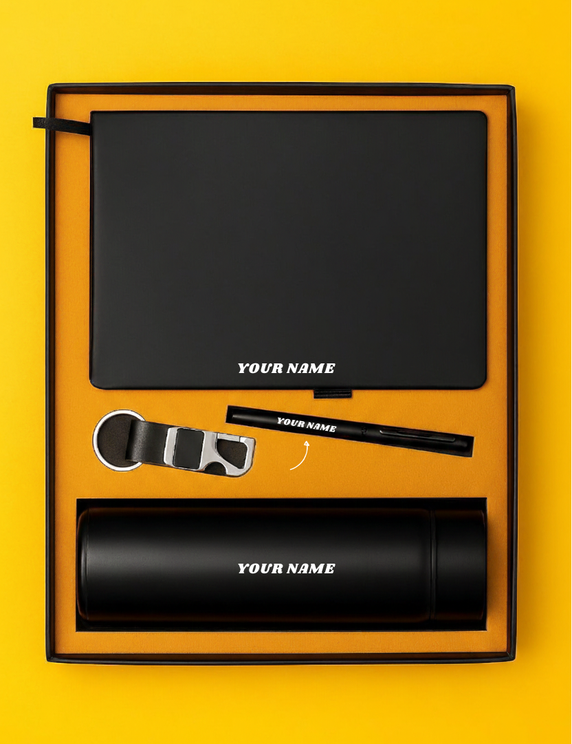 Monolith Artisan Trio Personalized Matte Black Executive Gift Set By Craft Vega