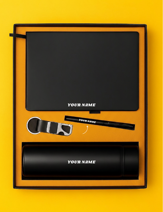 Monolith Artisan Trio Personalized Matte Black Executive Gift Set By Craft Vega