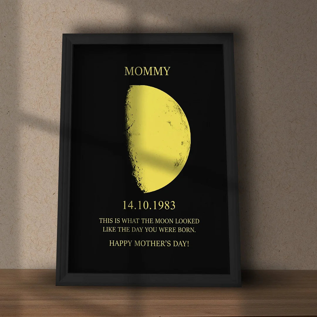 Personalized Moon Print Gift for Couples By Craft Vega