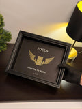 "FOCUS" 3D Gold Bar Framed Art Motivational Office Decor & Entrepreneur Gift By Craft Vega