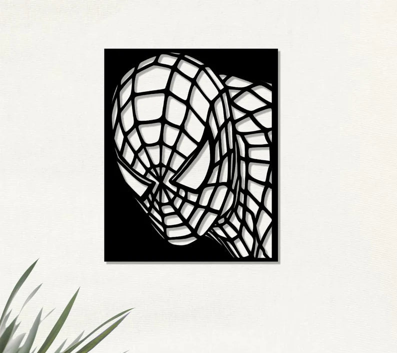 Premium Spider-Man Wooden Wall Art Marvel Room Decor By Craft Vega