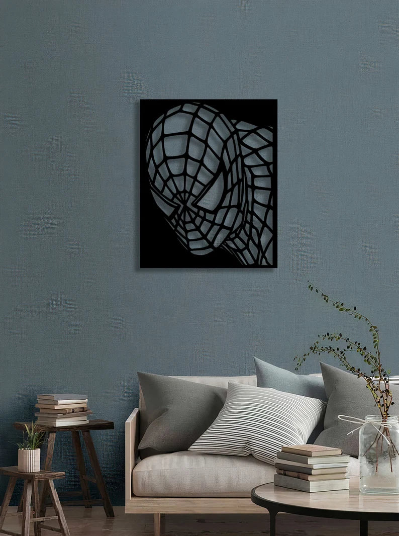 Premium Spider-Man Wooden Wall Art Marvel Room Decor By Craft Vega