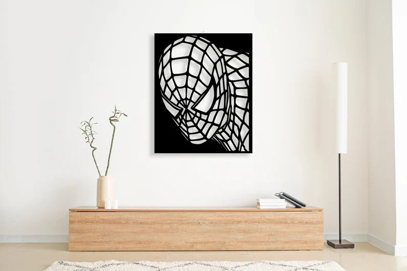 Premium Spider-Man Wooden Wall Art Marvel Room Decor By Craft Vega