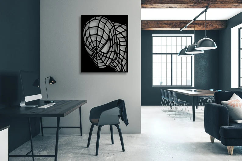 Premium Spider-Man Wooden Wall Art Marvel Room Decor By Craft Vega