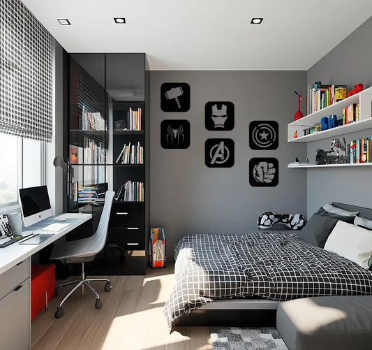 Marvel Superhero Cutout Decor - Set of 6 Wall Art By Craft Vega