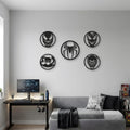 Set of 4 Spider-Man Villains Wood Decor By Craft Vega Supervillain Art