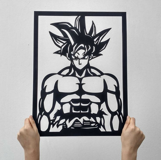 Premium Goku Cutout Wall Decor By Craft Vega Anime Art Frame