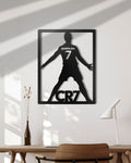 Cristiano Ronaldo CR7 Laser Cut Wall Art Frame By Craft Vega